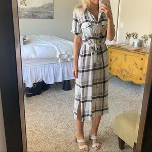 Anthropologie Cloth & Stone Hannah Midi Shirtdress